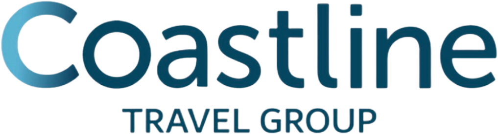 Coastline Travel Group logo featuring the company name in blue