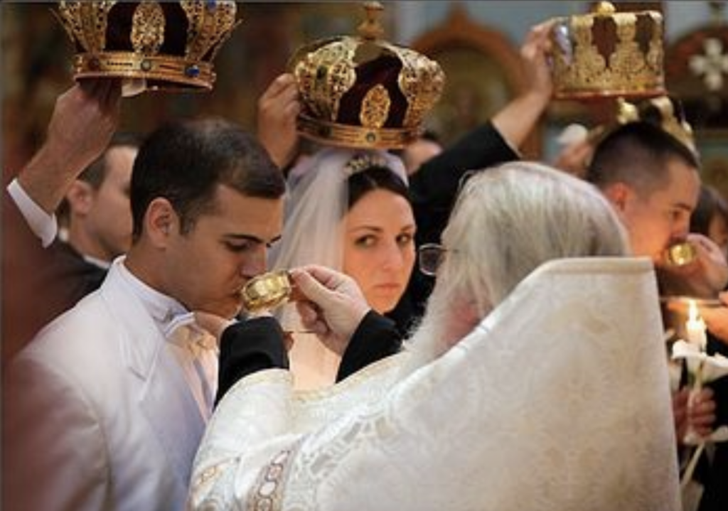 Greek Orthodox wedding ceremony Common Cup