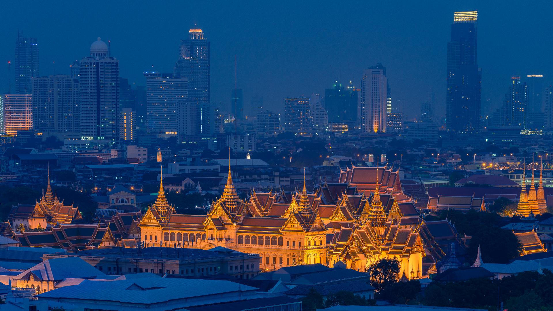 The skyline of Bangkok
