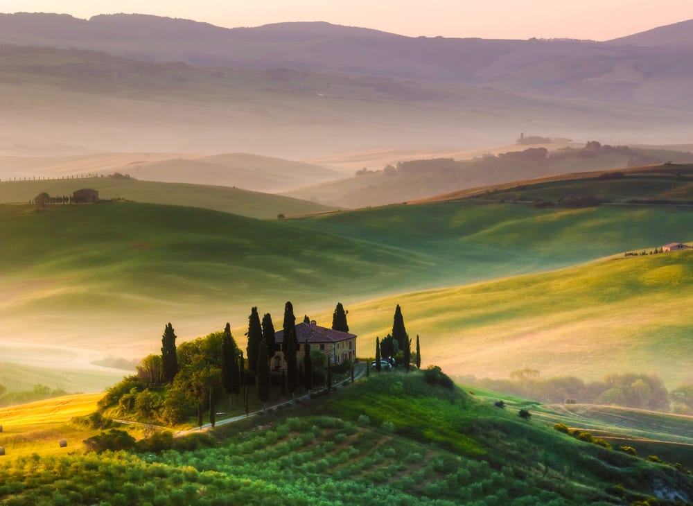 Day trip through the rolling Tuscan hills