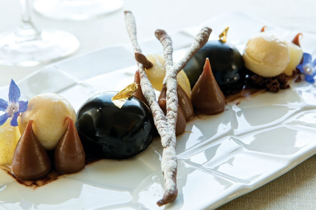 Chocolate wedding dessert