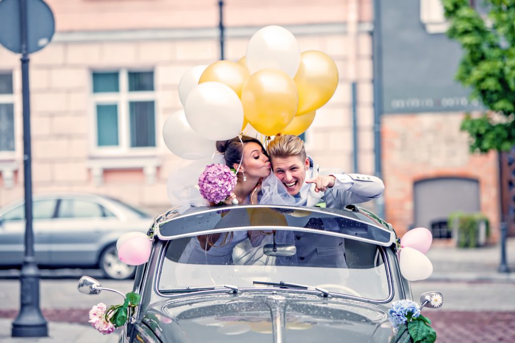 VW Wedding Getaway Car