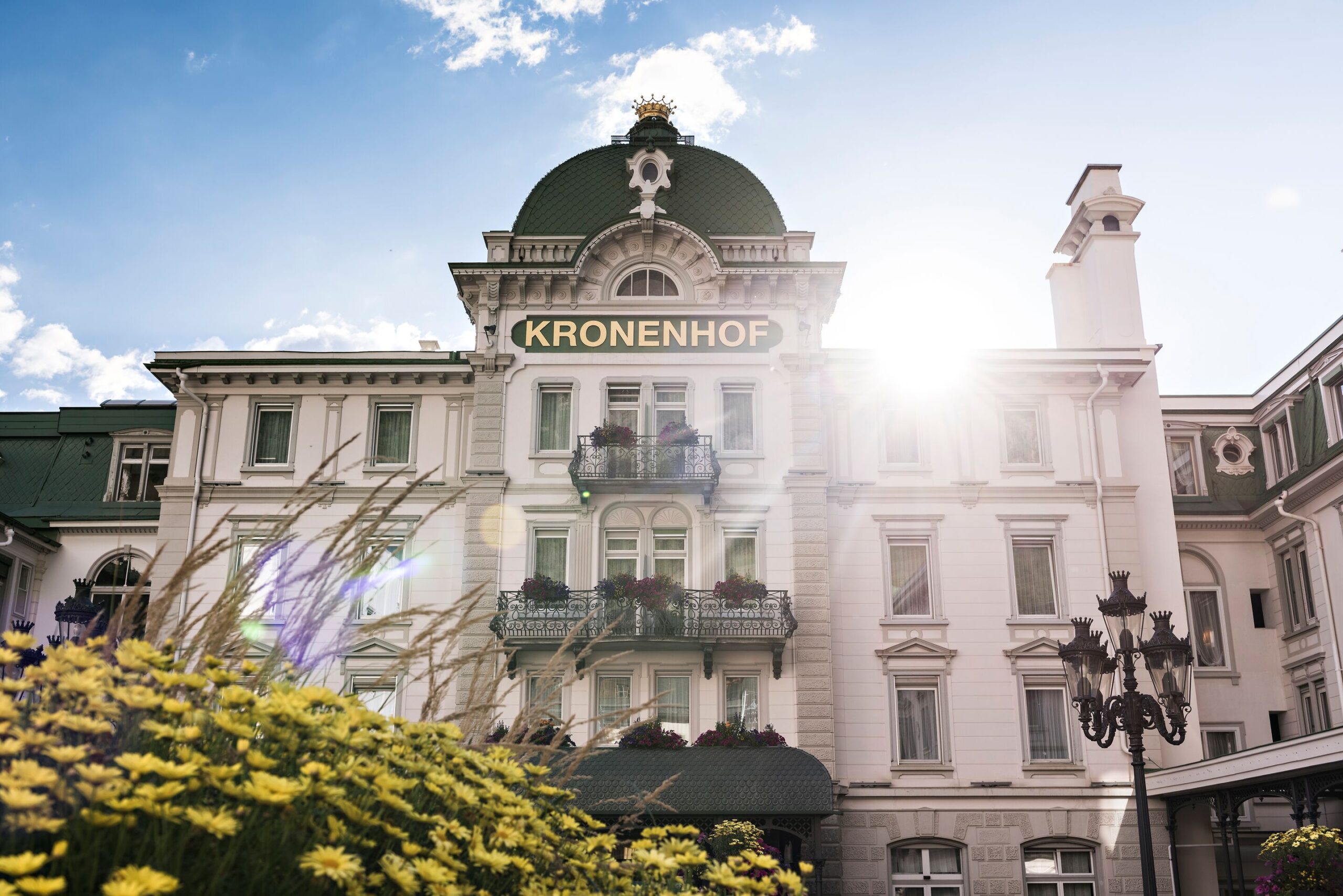 Grand Hotel Kronenhof facade with