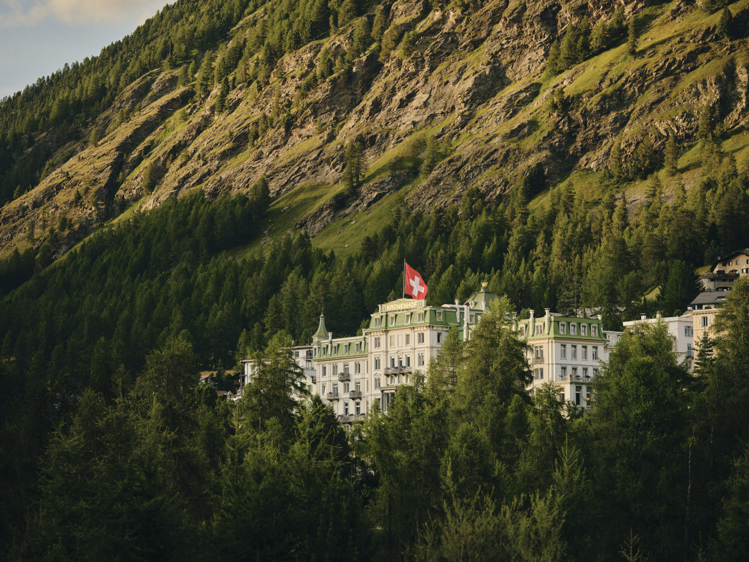 Grand Hotel Kronenhof in Swiss Alps, perfect for a wedding.