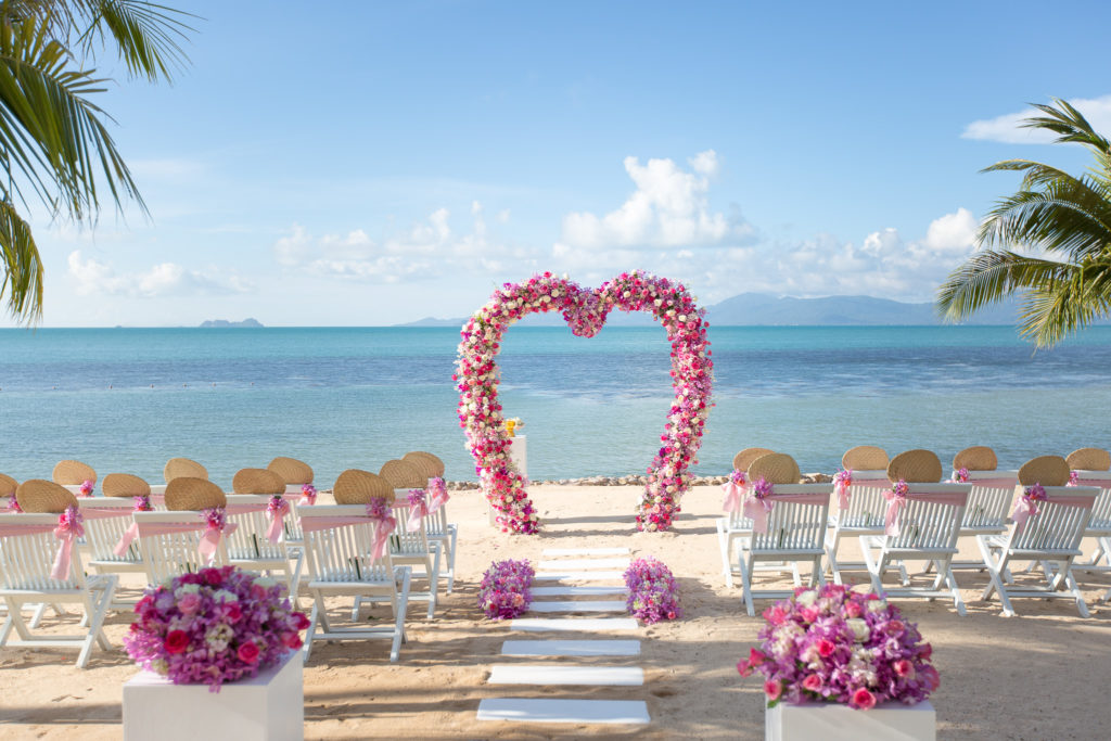 wedding beach ceremony