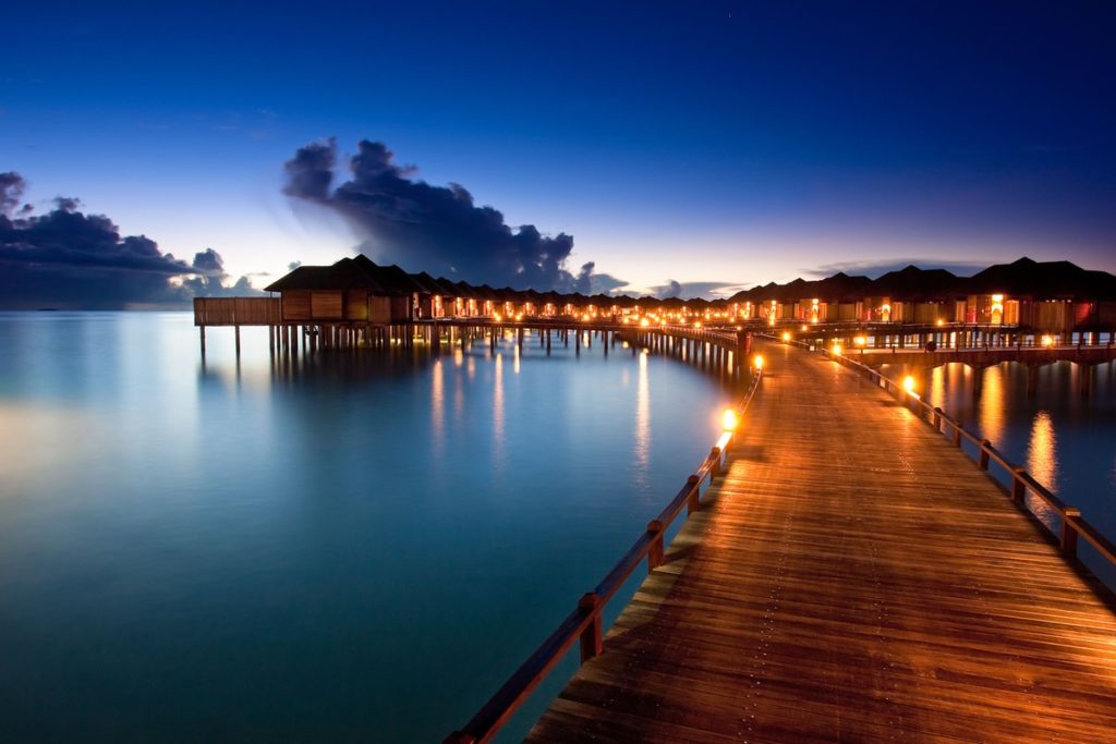 Over water bungalows