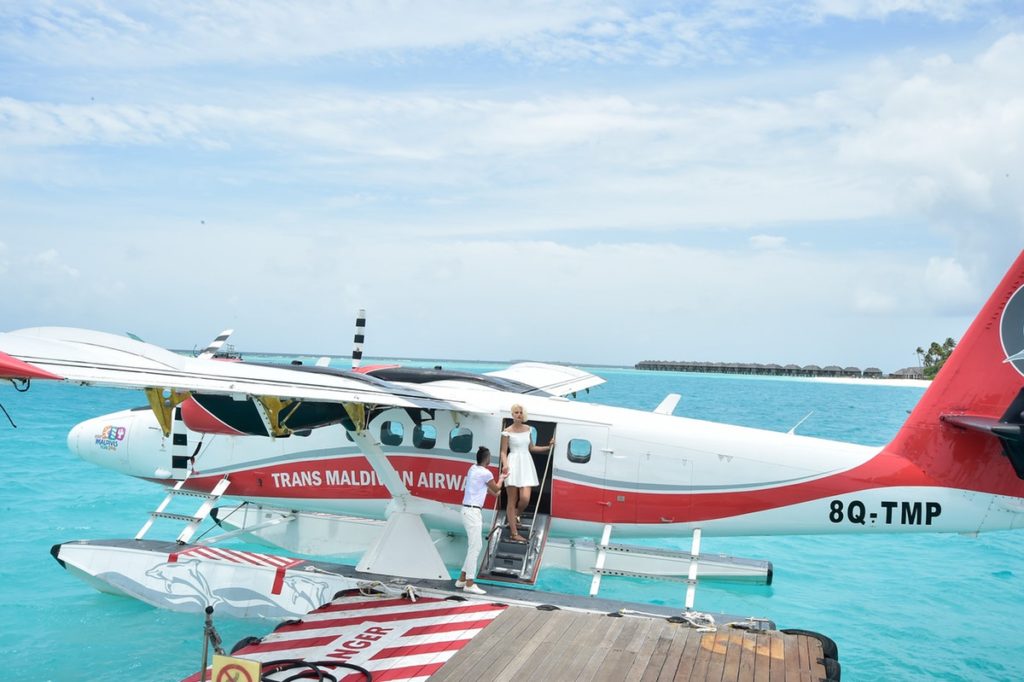 Arrival by seaplane