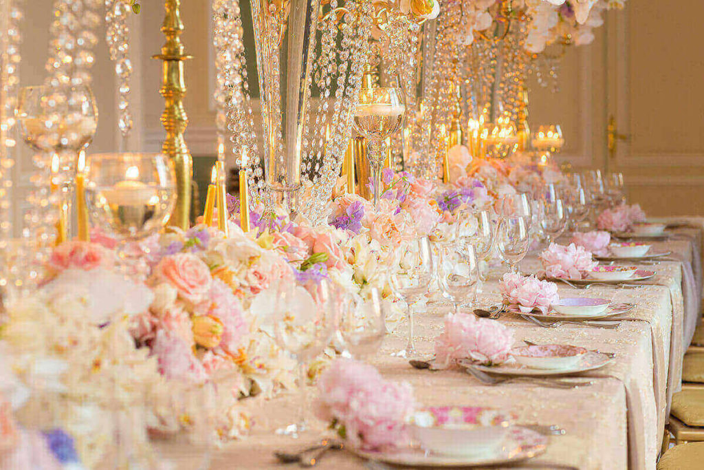 luxurious wedding decor