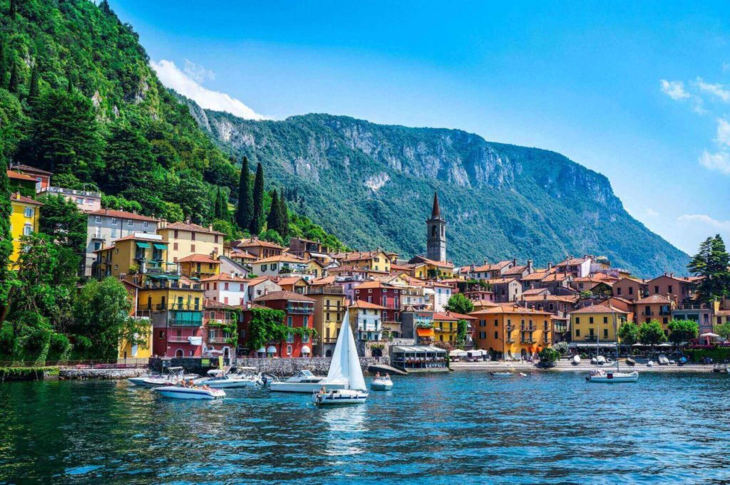 Varenna village on lake Como. Lombardy, Italy