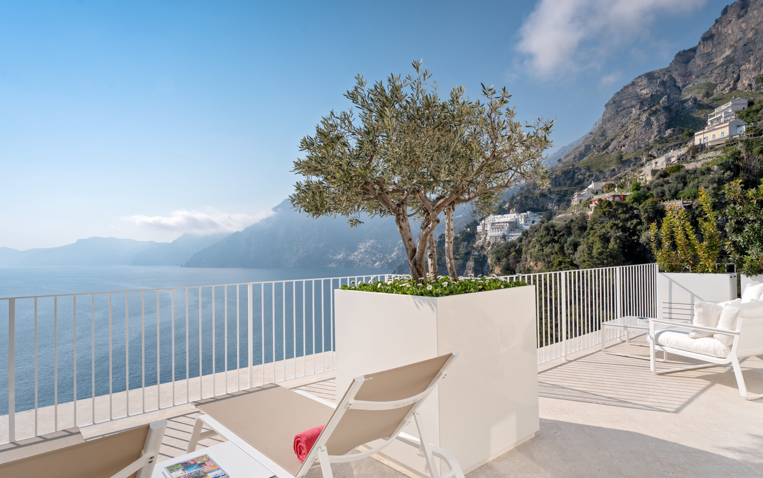 Casa Angelina terrace view overlooking the Amalfi Coast. Perfect for an Amalfi Coast wedding.
