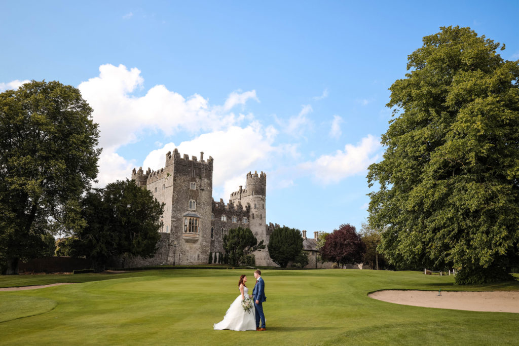 Wedding Couple in the Castle in Ireland