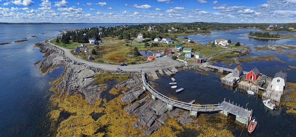 Eastern Canada aerial shot