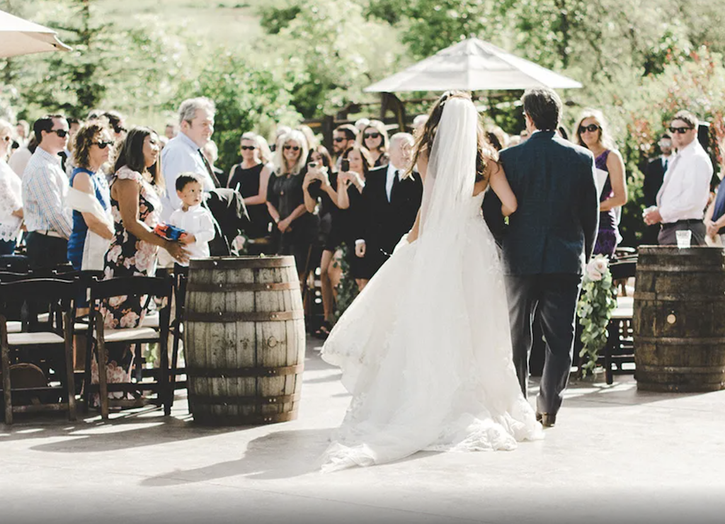 Outdoor ranch wedding