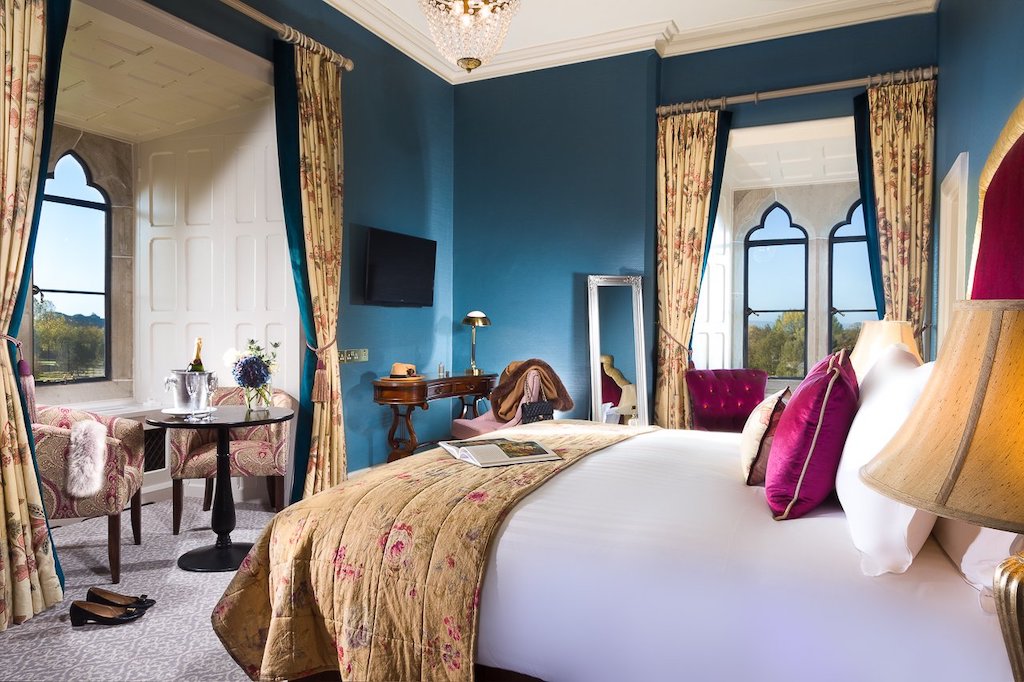 Luxury guestroom in Irish castle