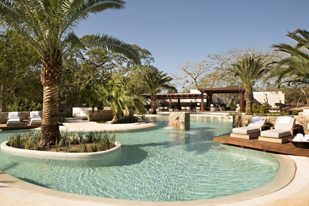 Outdoor resort pool