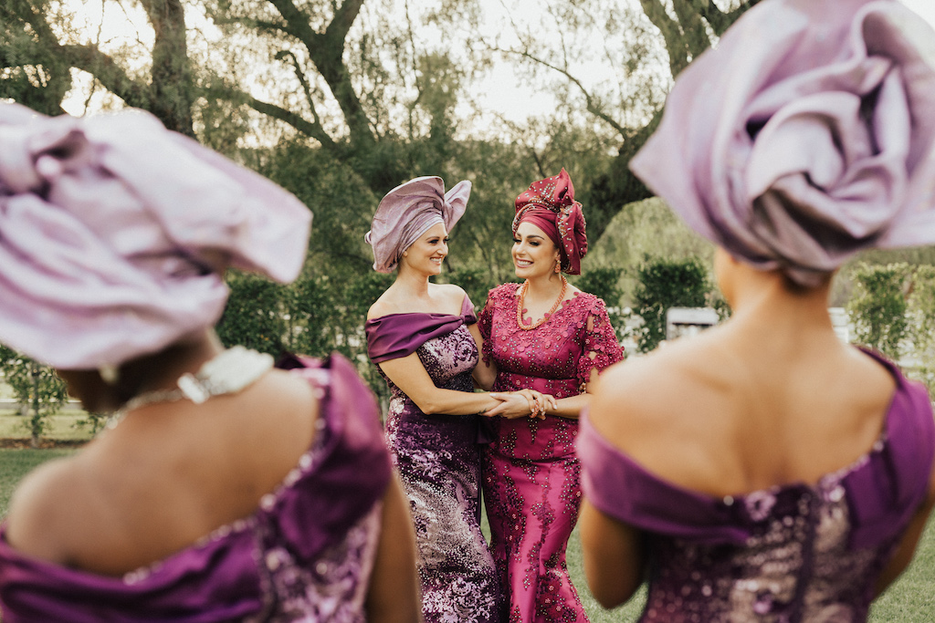 Nigerian bride & maid of honor