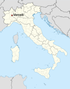 map of VERCELLI, PIEDMONT