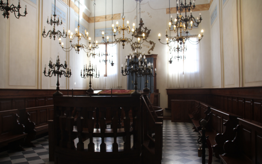 interiors of synagogue of PITIGLIANO, TUSCANY