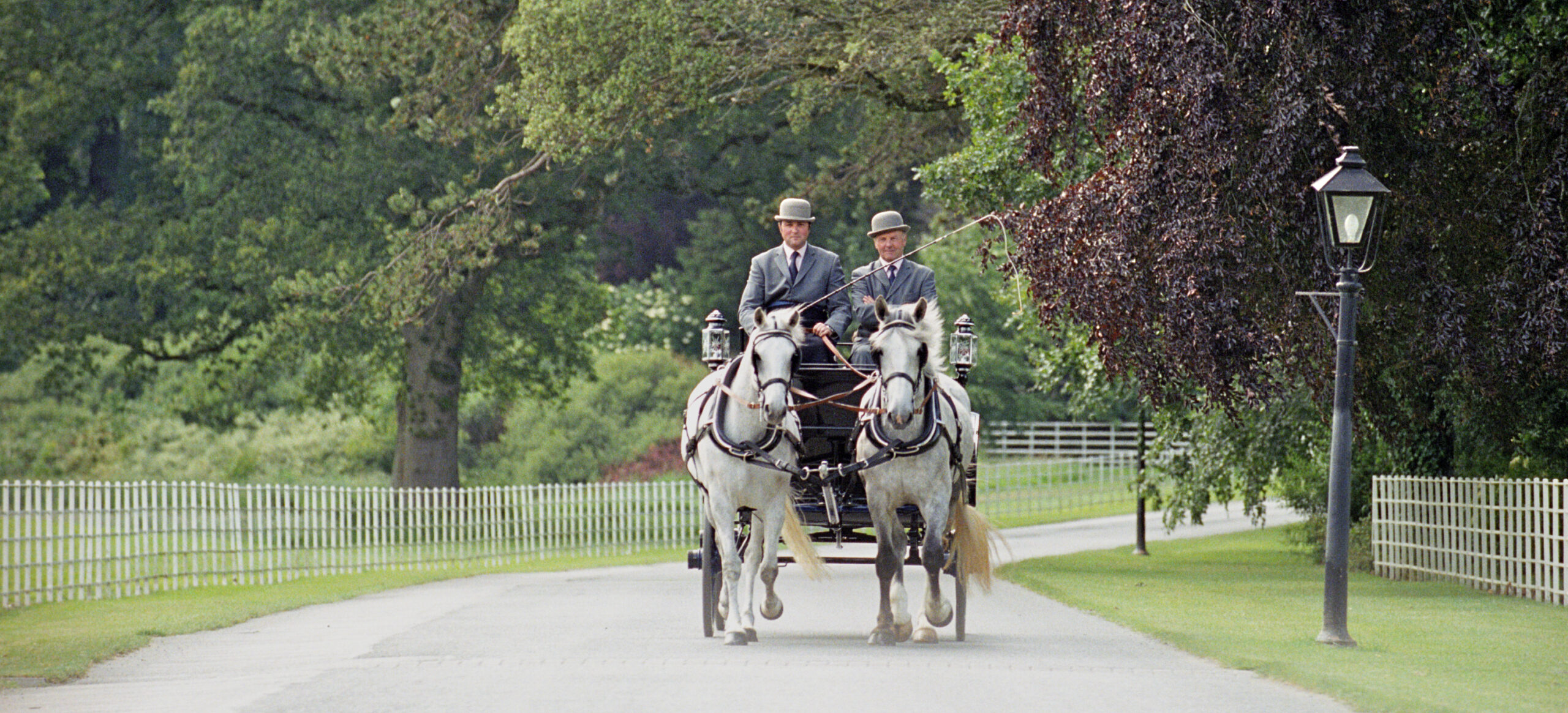Horse drawn carriage 2 drivers