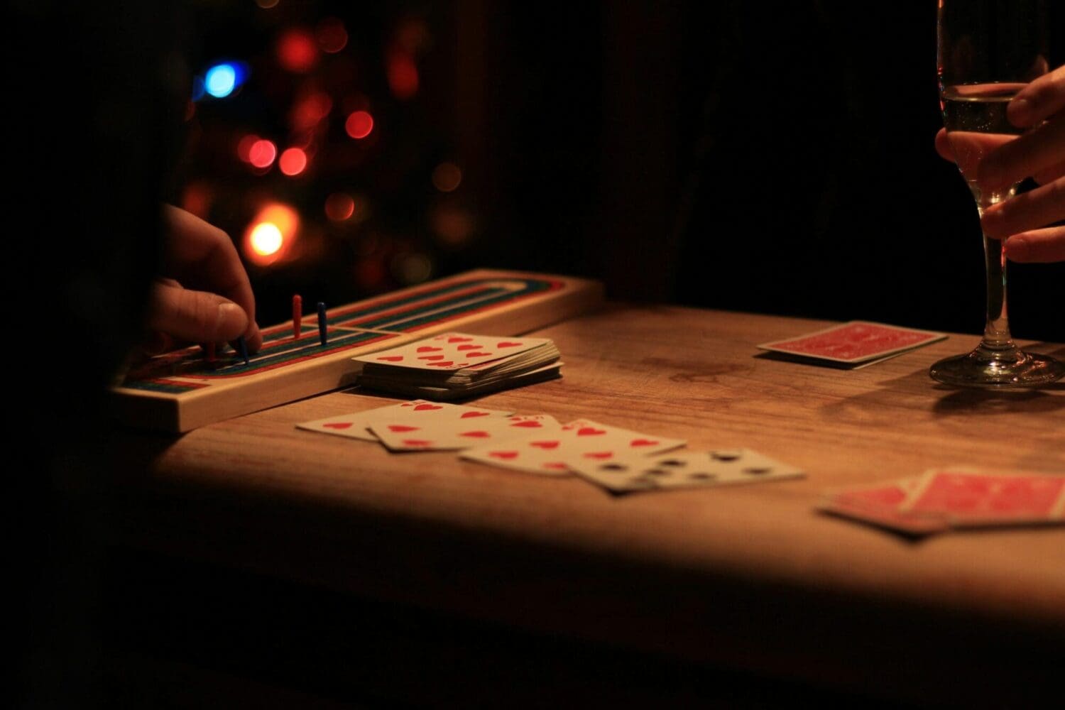 Wedding guests, games night