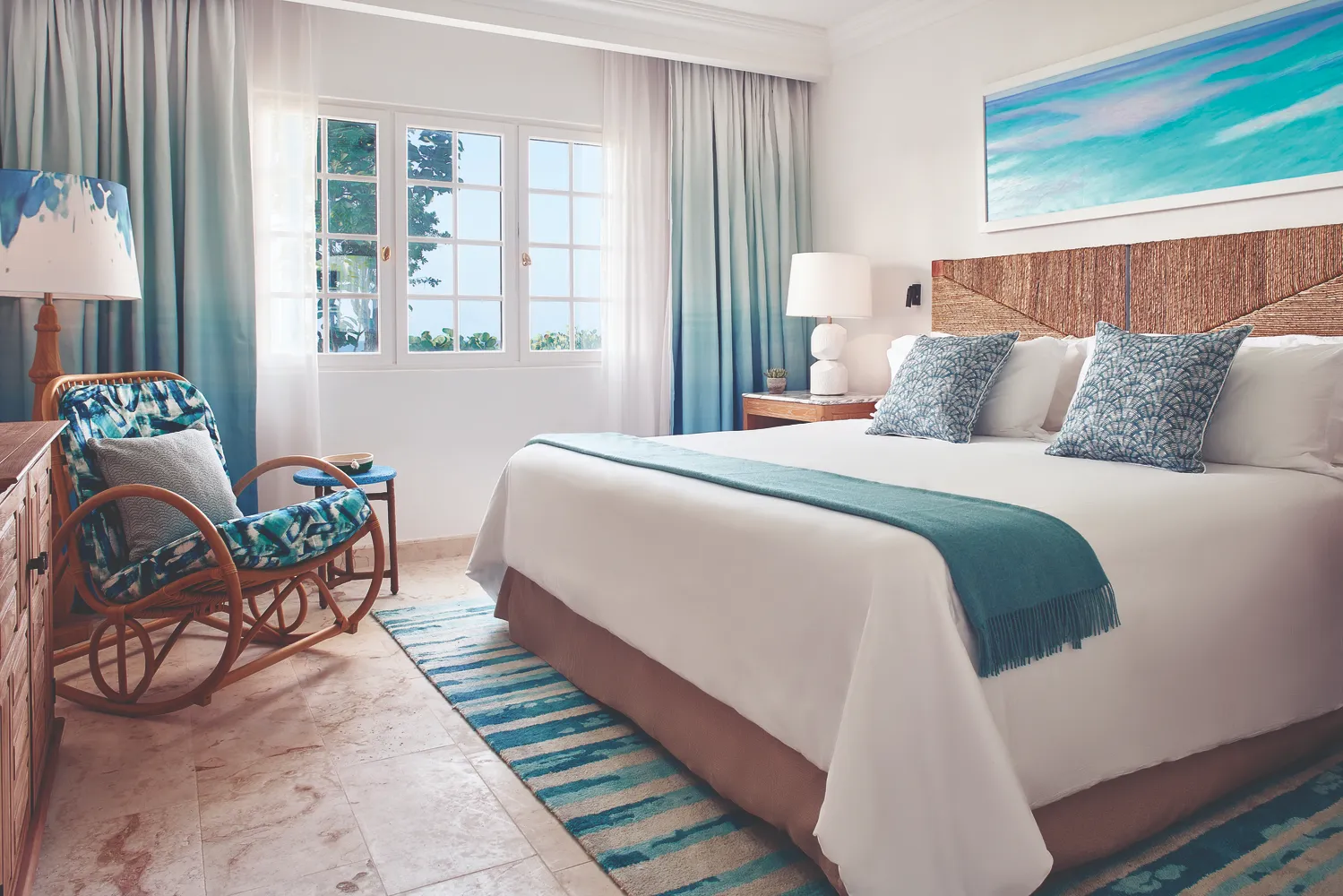 Luxurious Caribbean bedroom at La Samanna, a Belmond Hotel, perfect for a destination wedding.