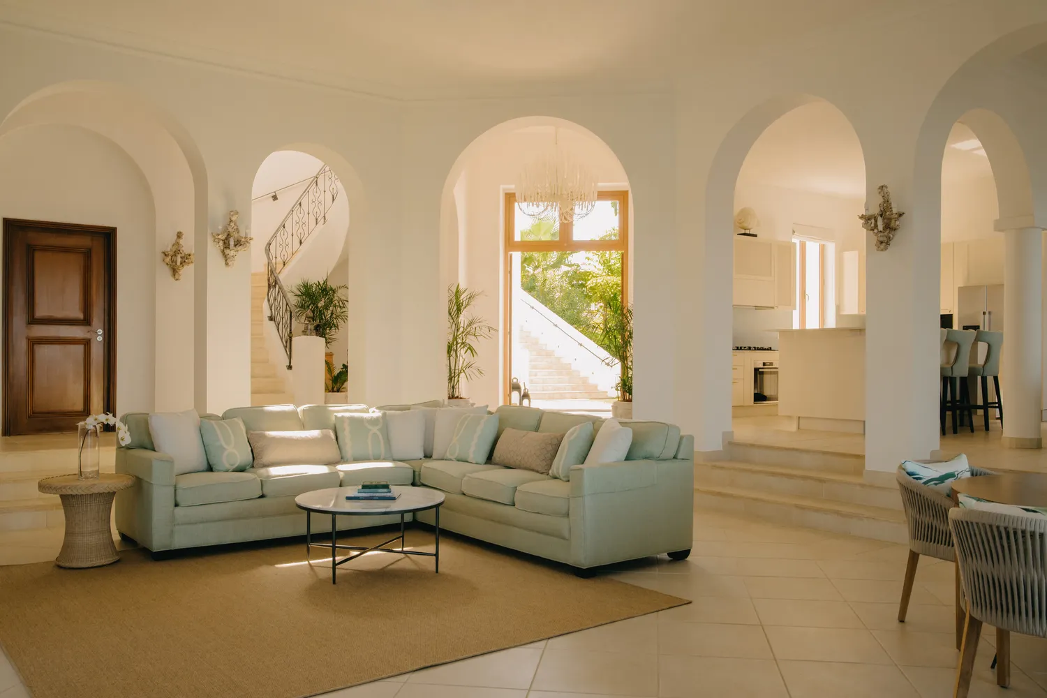 Luxurious living room at La Samanna, a Belmond Hotel, ideal Caribbean destination wedding venue.