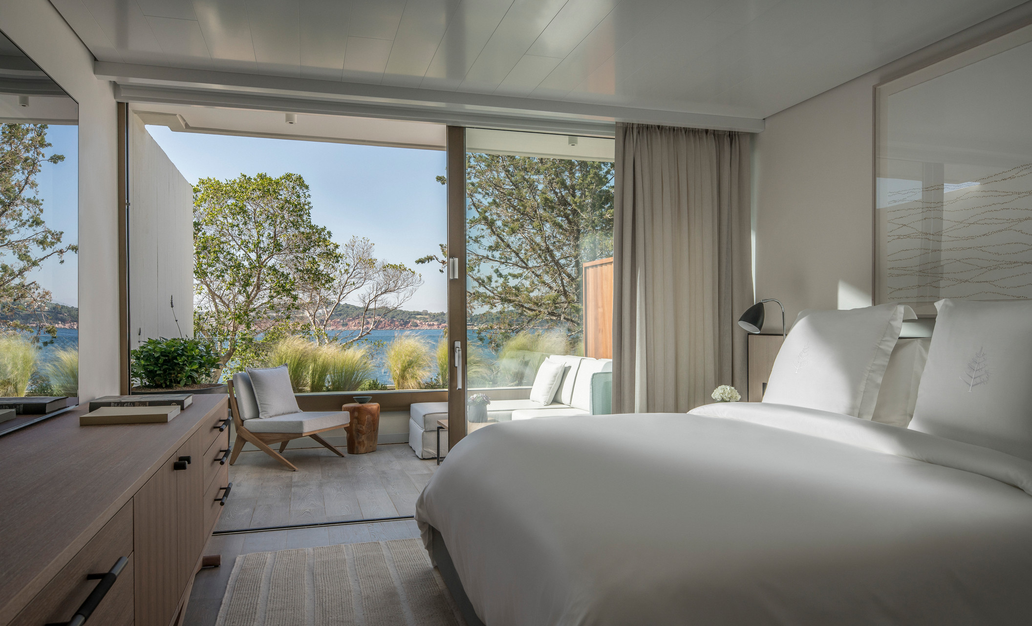 Bright Four Seasons Astir Palace Hotel room with sea view